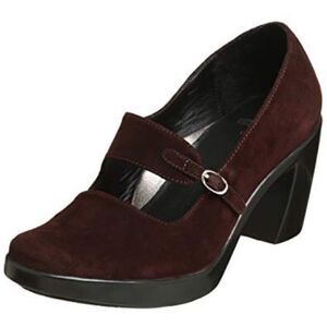 Dansko Tara Brown Suede Heels Sz 40/9.5-10